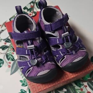 Keen Purple and Gray Kids' Closed-Toe Sandals
